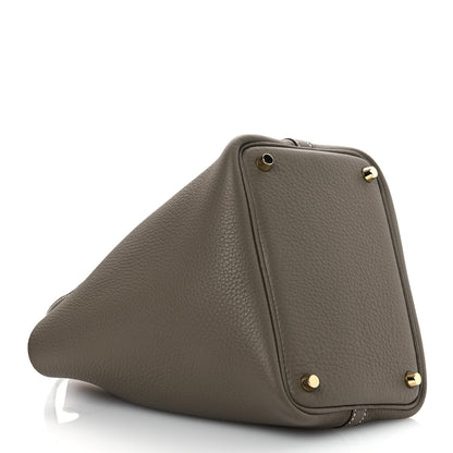 Hermes Taurillon Clemence Picotin Lock 18 PM Etoupe 4 of 12