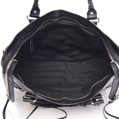 Balenciaga Vibrato Calfskin Classic Silver Hardware City Black 5 of 10