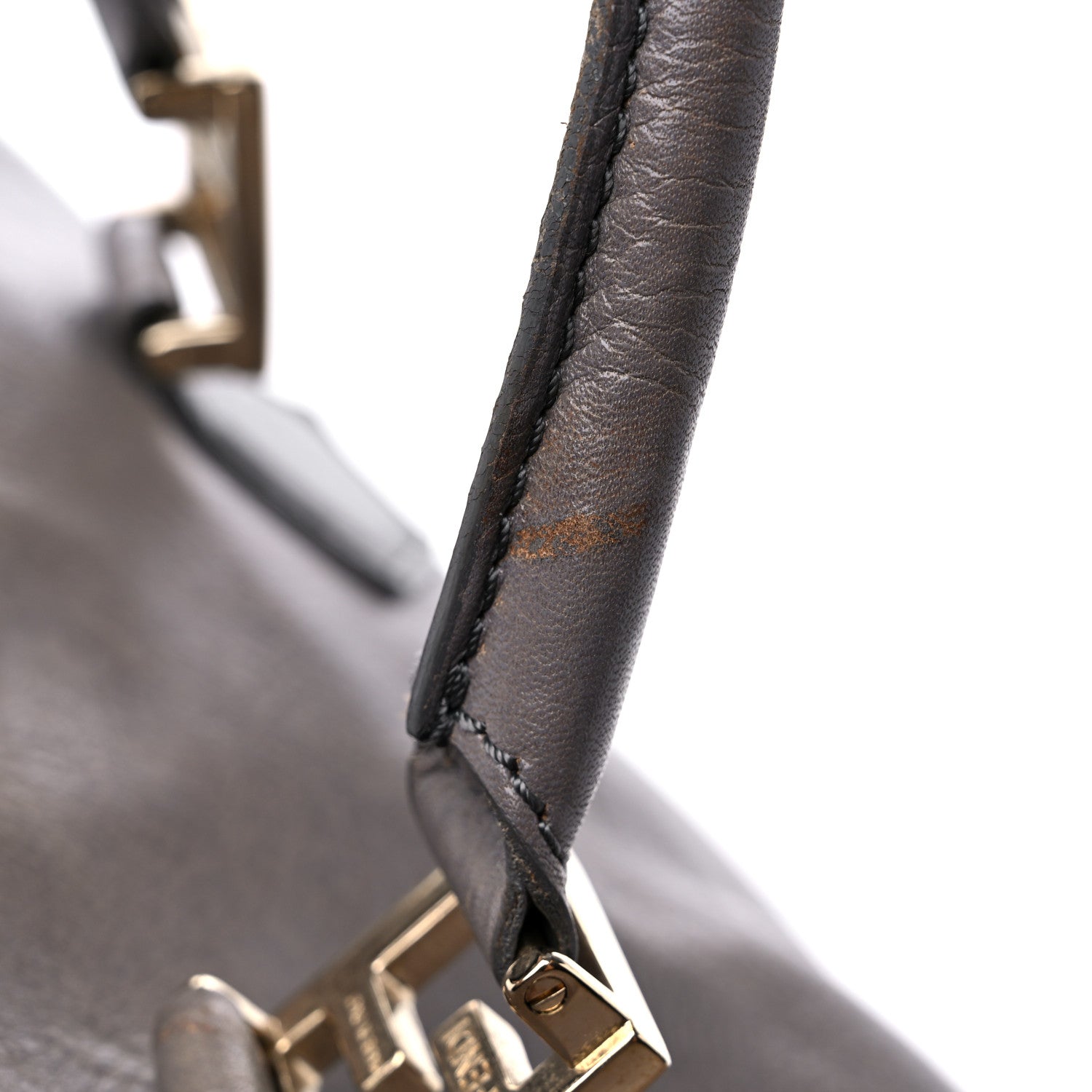Fendi Vitello Acqua Large Twins Tote Grigio Scuro 20 of 22