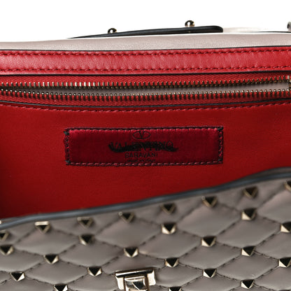 Valentino Garavani Lambskin Rockstud Spike Wallet on Chain Poudre 6 of 13