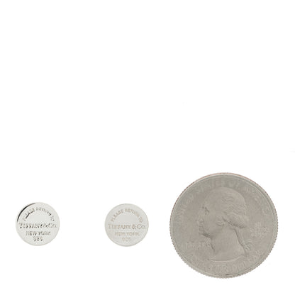 Tiffany Sterling Silver Return To Tiffany Circle Stud Earrings 2 of 4