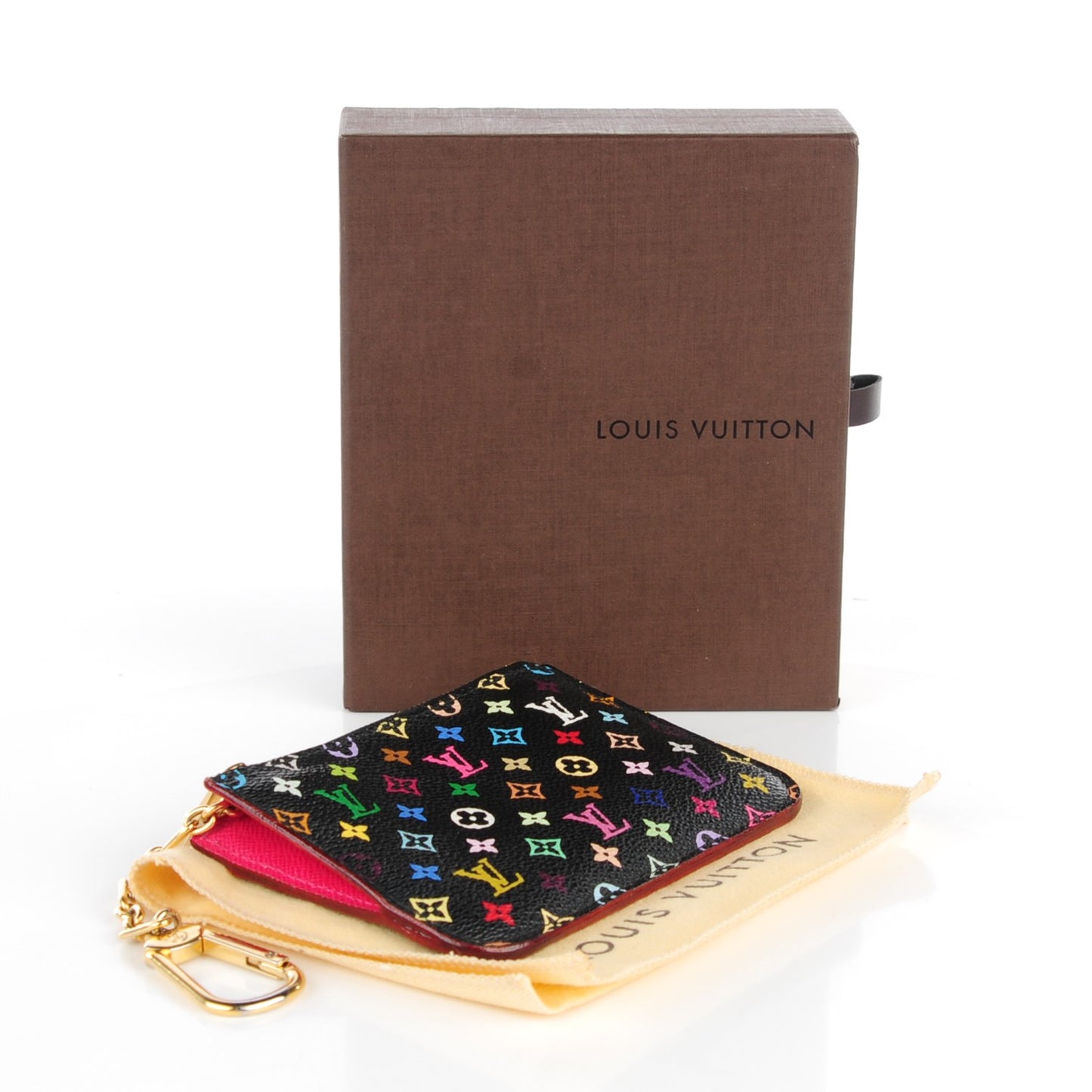 Monogram Multicolor Key Pouch Black Grenade