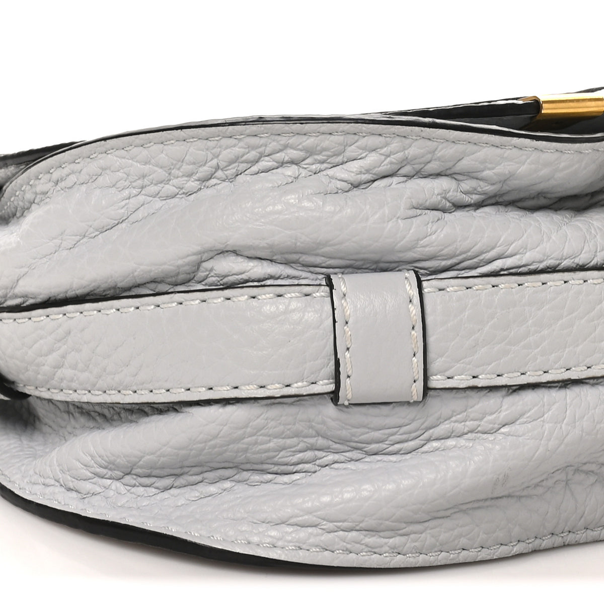 Chloe Calfskin Mini Marcie Round Crossbody Bag Light Cloud 8 of 9