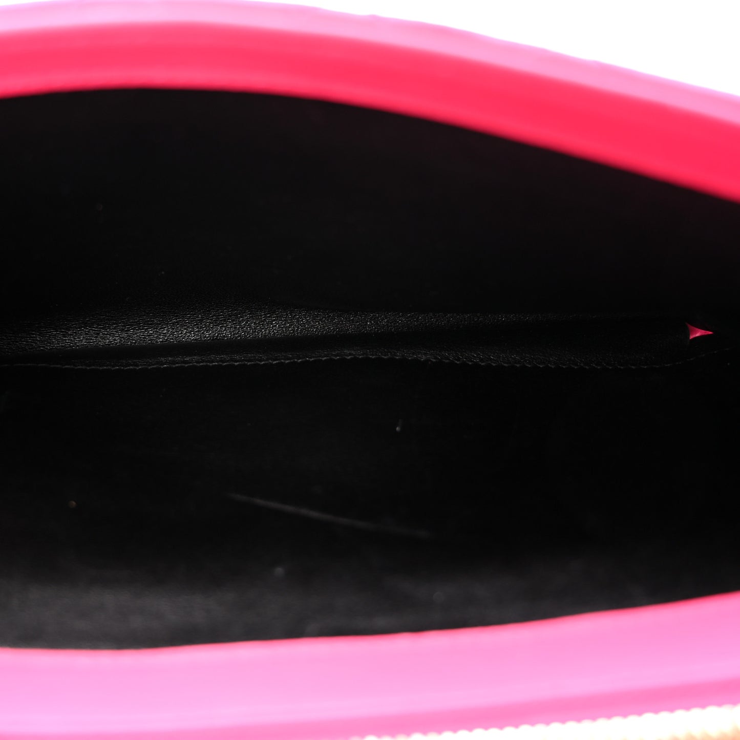 Satin Mixed Matelasse Triquilt Monogram Chain Wallet Guava