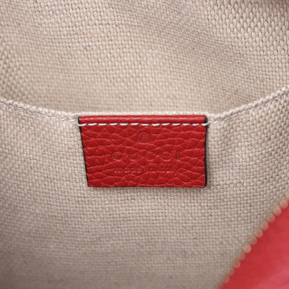 Gucci Pebbled Calfskin Small Soho Disco Bag Tabasco Red 6 of 7