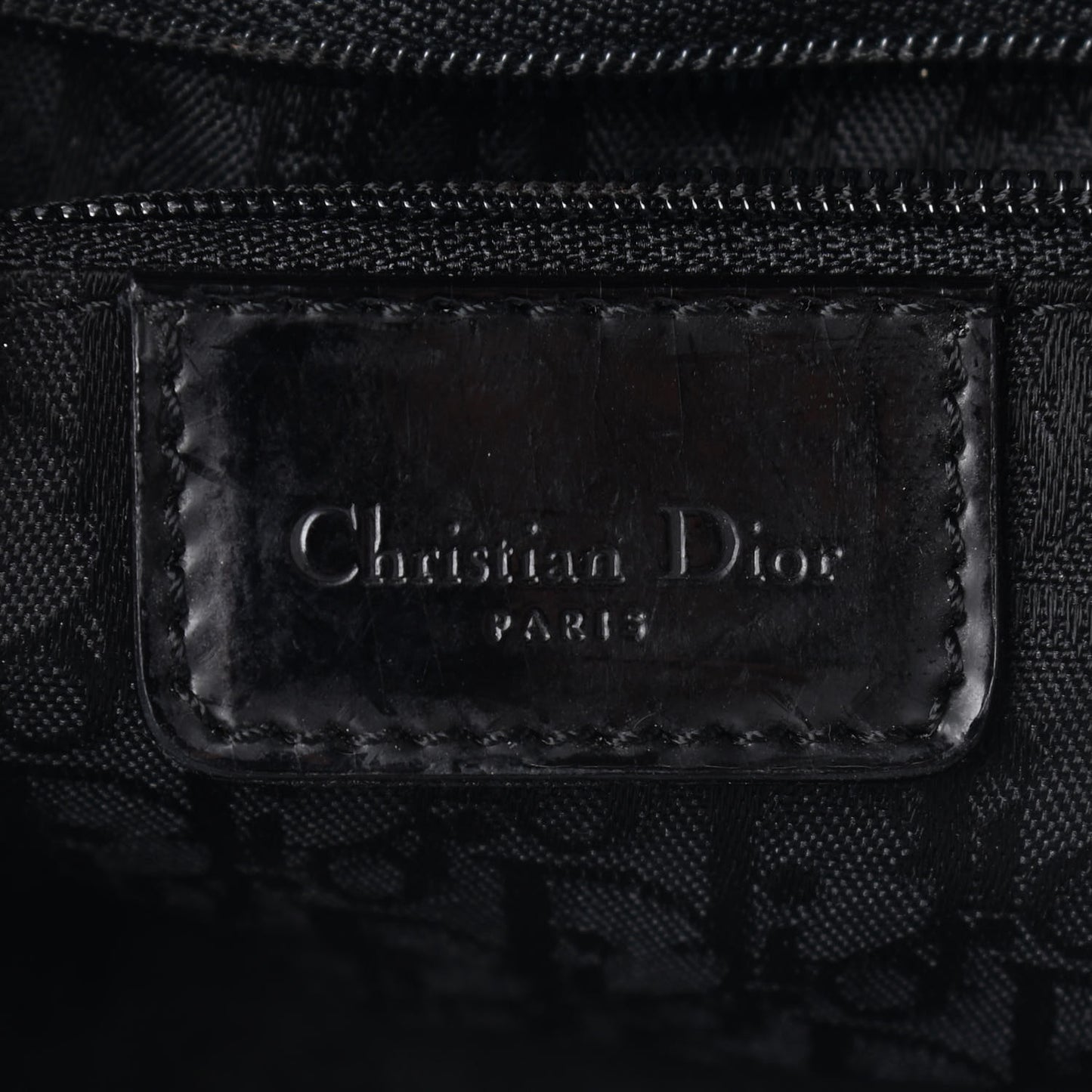 Canvas Floral Saddle Bag Black