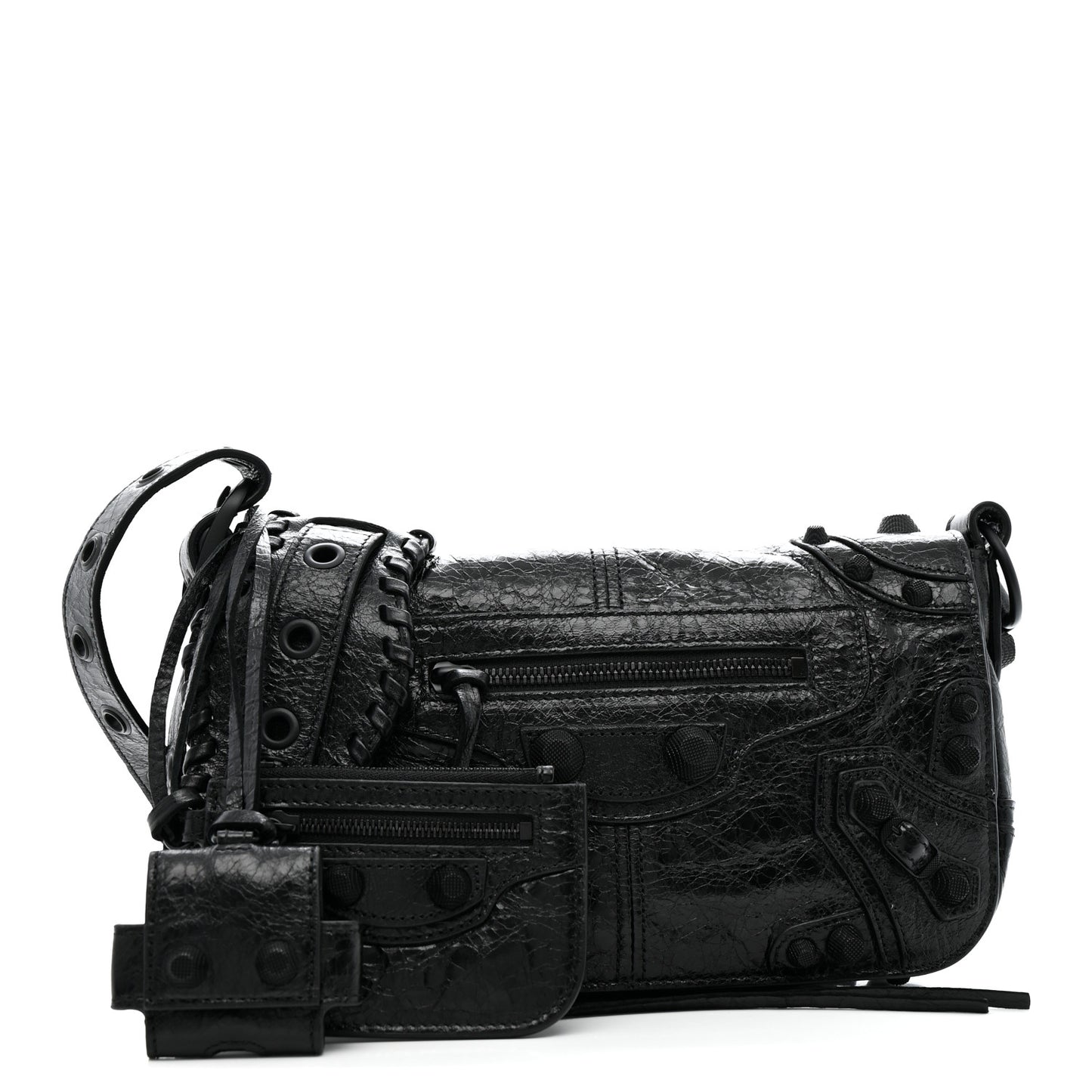 Agneau Arena XS Le Cagole Flap Bag Black