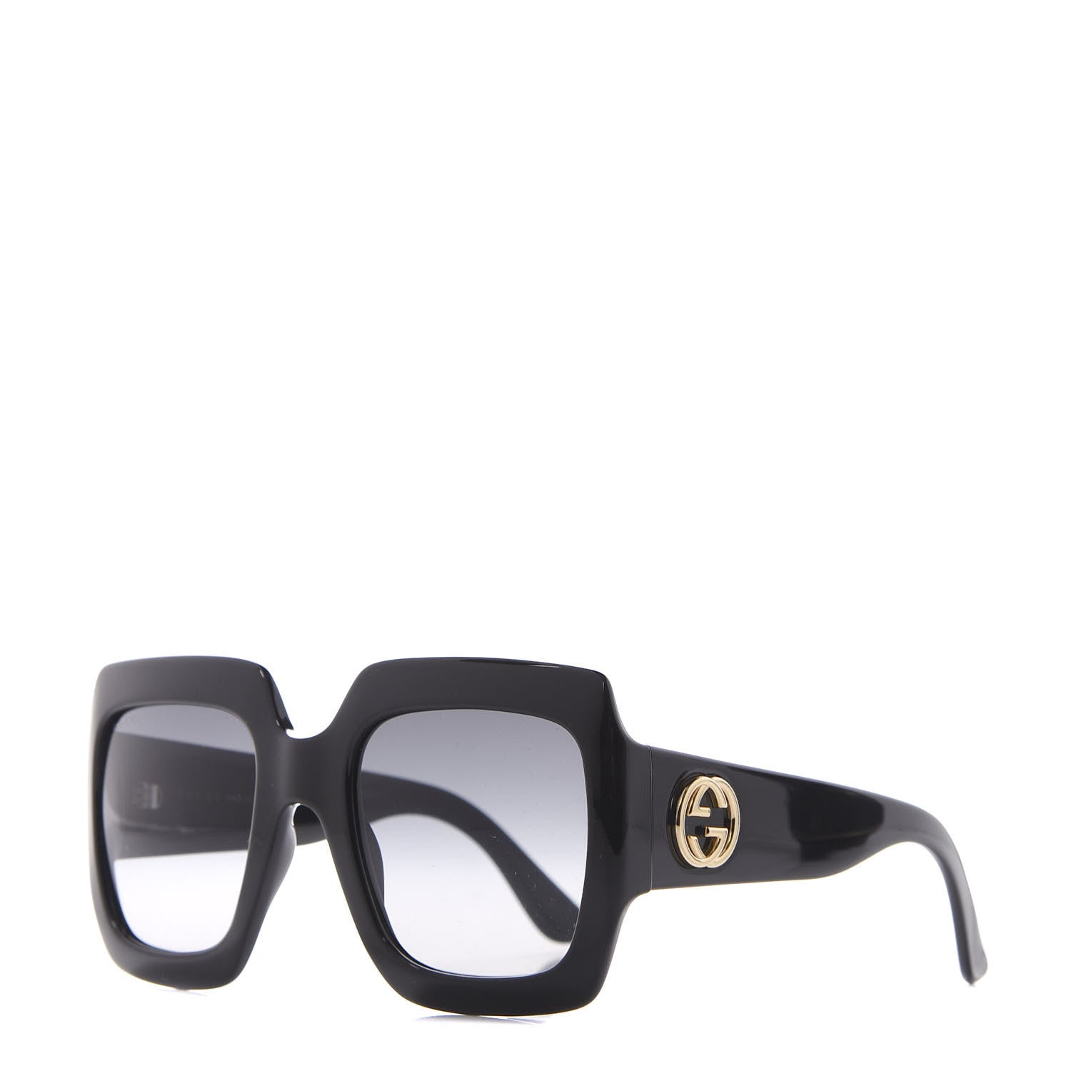 Gucci Acetate Square Frame Sunglasses GG0053S Black 1 of 8
