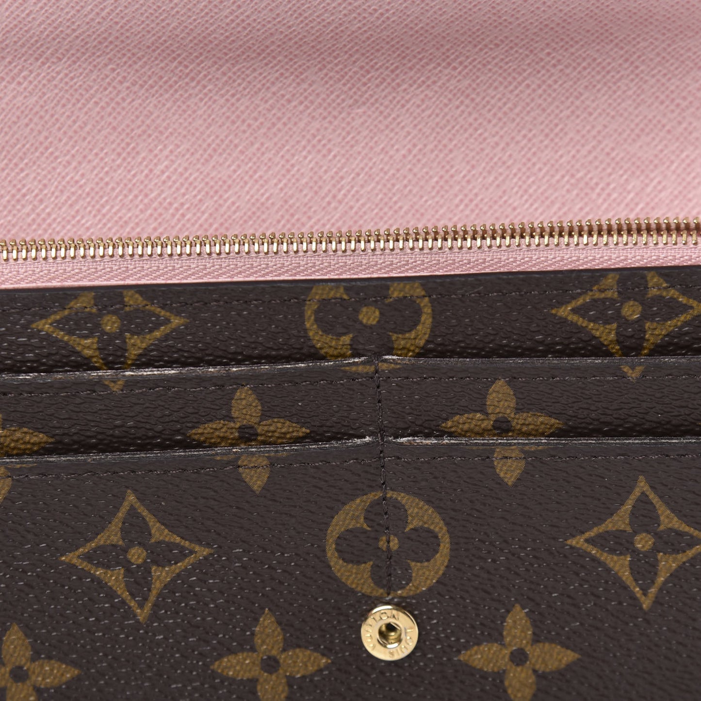 Monogram Sarah Wallet NM Rose Ballerine
