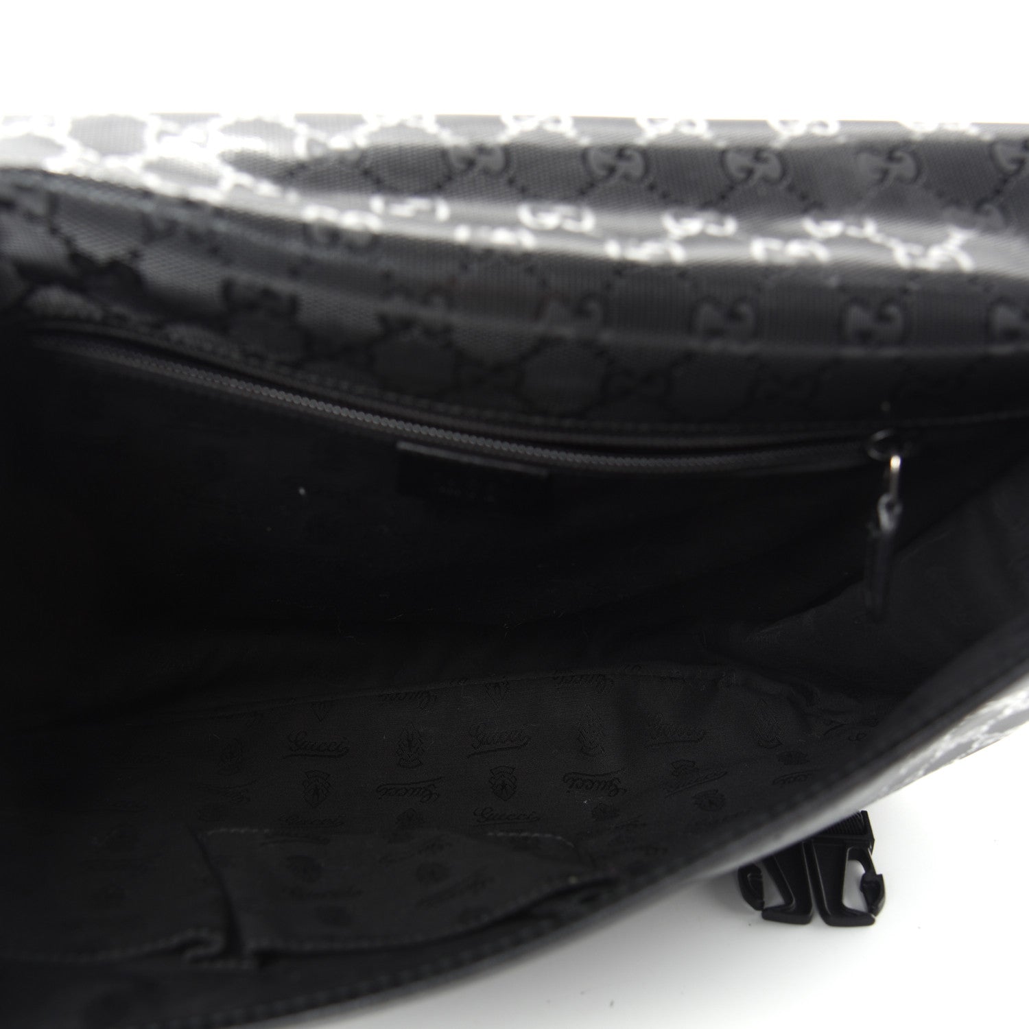 Gucci Imprime Monogram Medium Messenger Bag Black 5 of 10