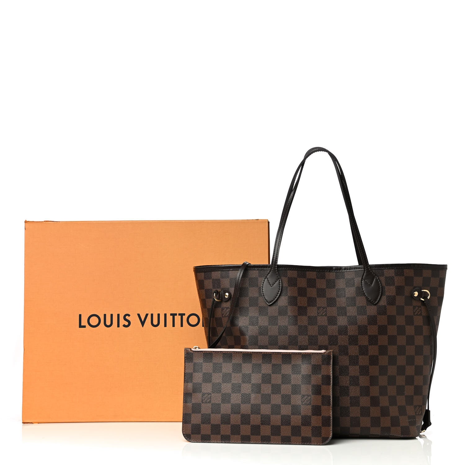 Louis Vuitton Damier Ebene Neo Neverfull MM Rose Ballerine 11 of 11