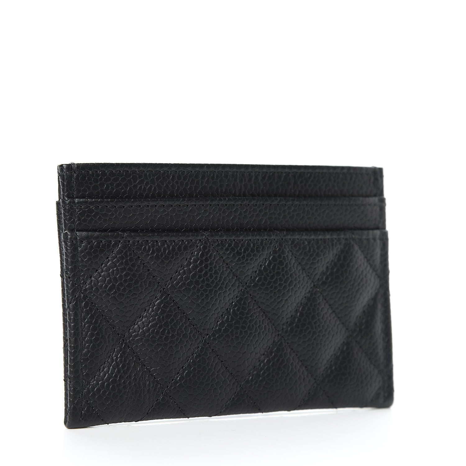 Chanel Caviar Quilted Boy Card Holder Black 3 of 9