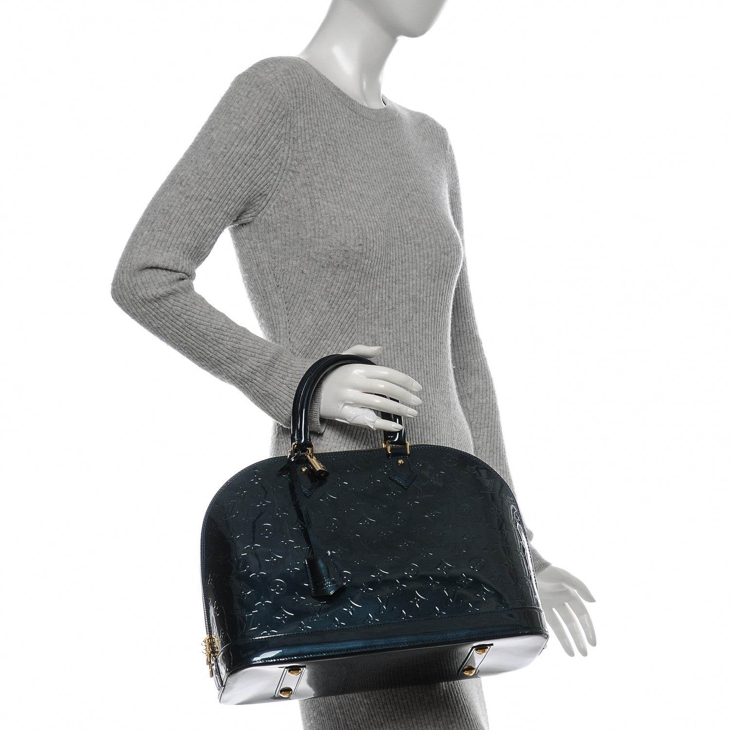 Louis Vuitton Vernis Alma GM Blue Nuit 2 of 6