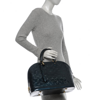 Louis Vuitton Vernis Alma GM Blue Nuit 2 of 6