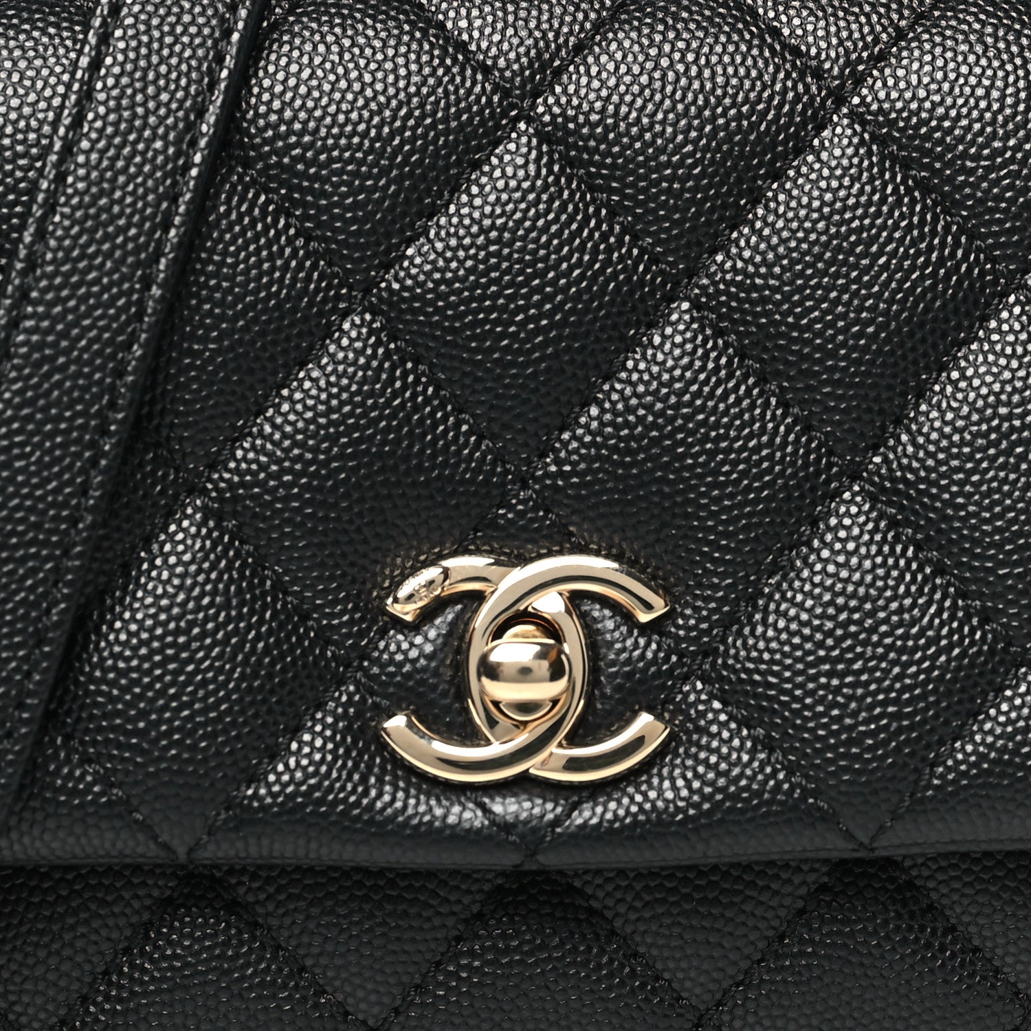 Chanel Caviar Quilted Extra Mini Coco Handle Flap Black 8 of 10