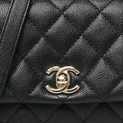 Chanel Caviar Quilted Extra Mini Coco Handle Flap Black 8 of 10