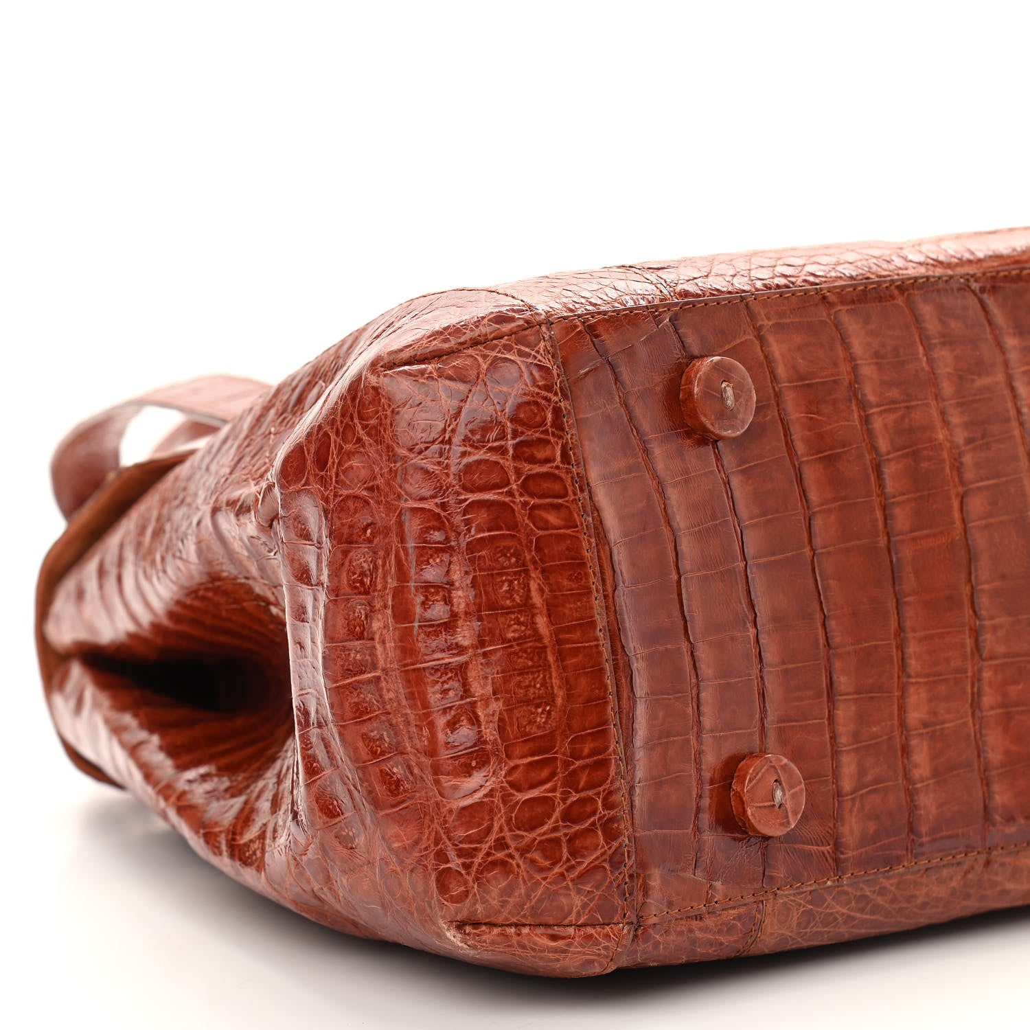 Nancy Gonzalez Crocodile Shoulder Bag Orange 8 of 11