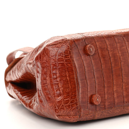 Nancy Gonzalez Crocodile Shoulder Bag Orange 8 of 11