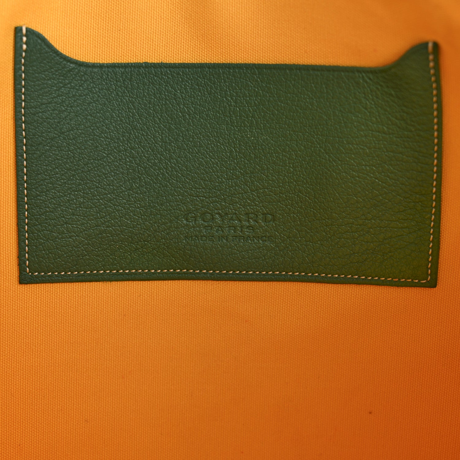 Goyard Goyardine Senat Pochette MM Green 6 of 8