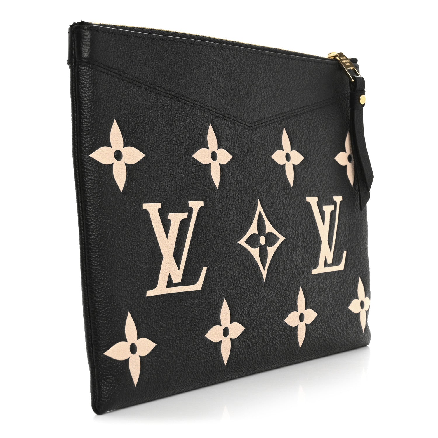 Louis Vuitton Empreinte Monogram Giant Daily Pouch Black Beige 3 of 10