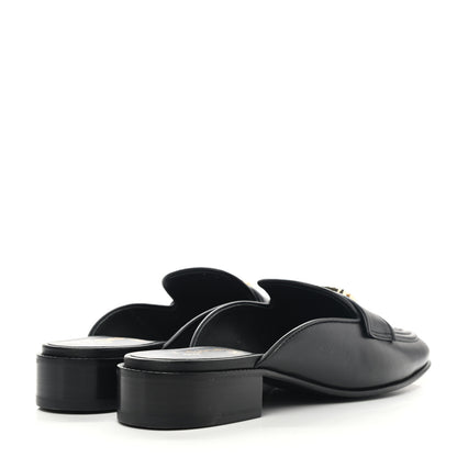 Chanel Lambskin Quilted Boy Mules 40 Black 4 of 9