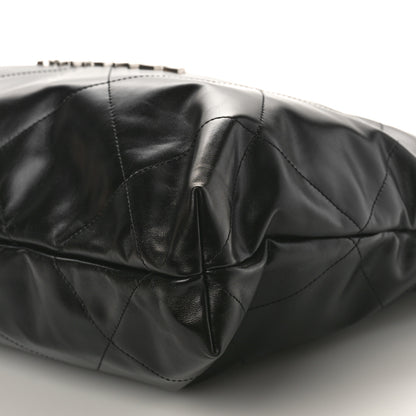 Chanel Shiny Calfskin Quilted Chanel 22 Black 10 of 10