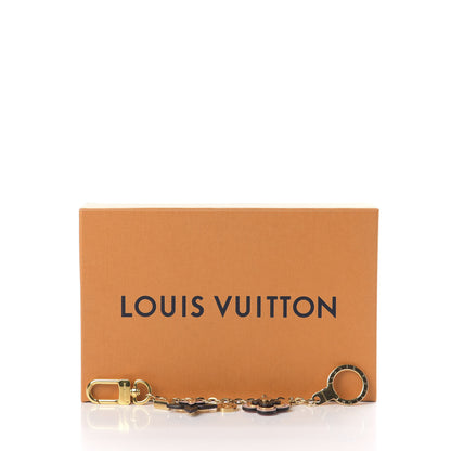 Louis Vuitton Brass Monogram Blooming Flowers Bag Charm Key Holder Rose Ballerine 4 of 4