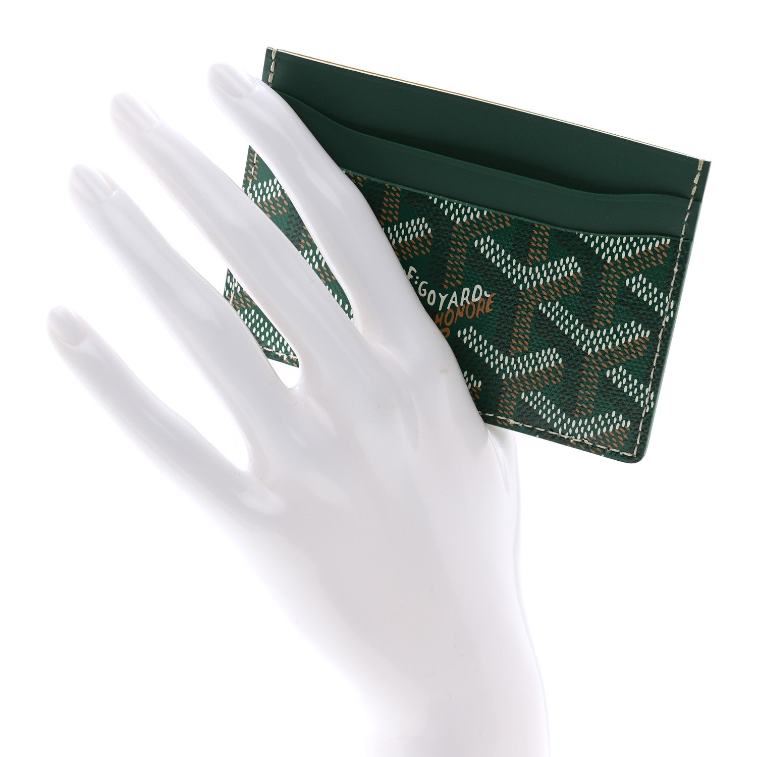 Goyard Goyardine Saint Sulpice Card Holder Green 2 of 8