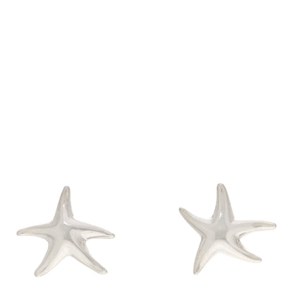Tiffany Sterling Silver 15mm Elsa Peretti Starfish Earrings 1 of 4