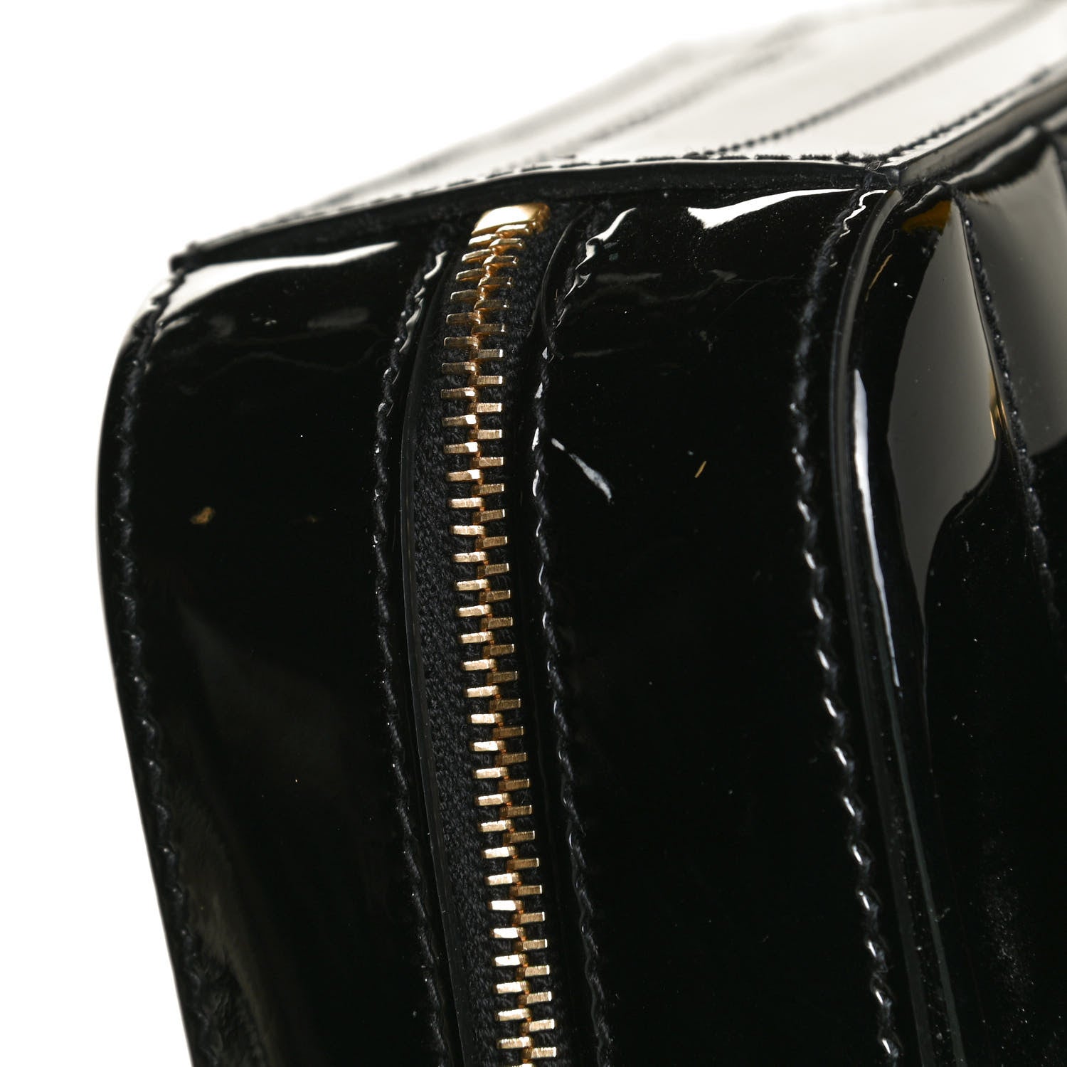 Saint Laurent Patent Calfskin Matelasse Monogram Small Vicky Chain Bag Black 10 of 10
