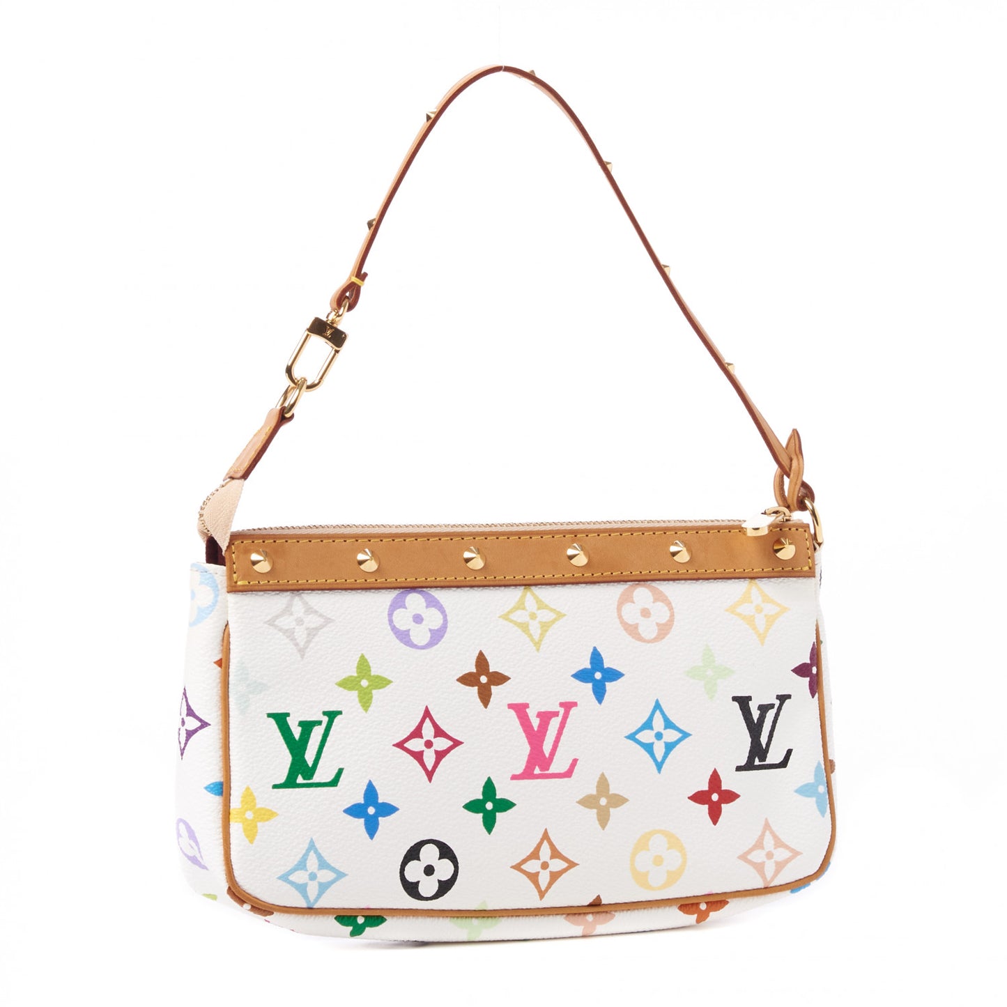 Monogram Multicolor Pochette Accessories White