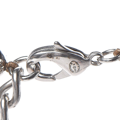 Chanel Pearl Beaded CC Long Necklace Silver 4 of 5