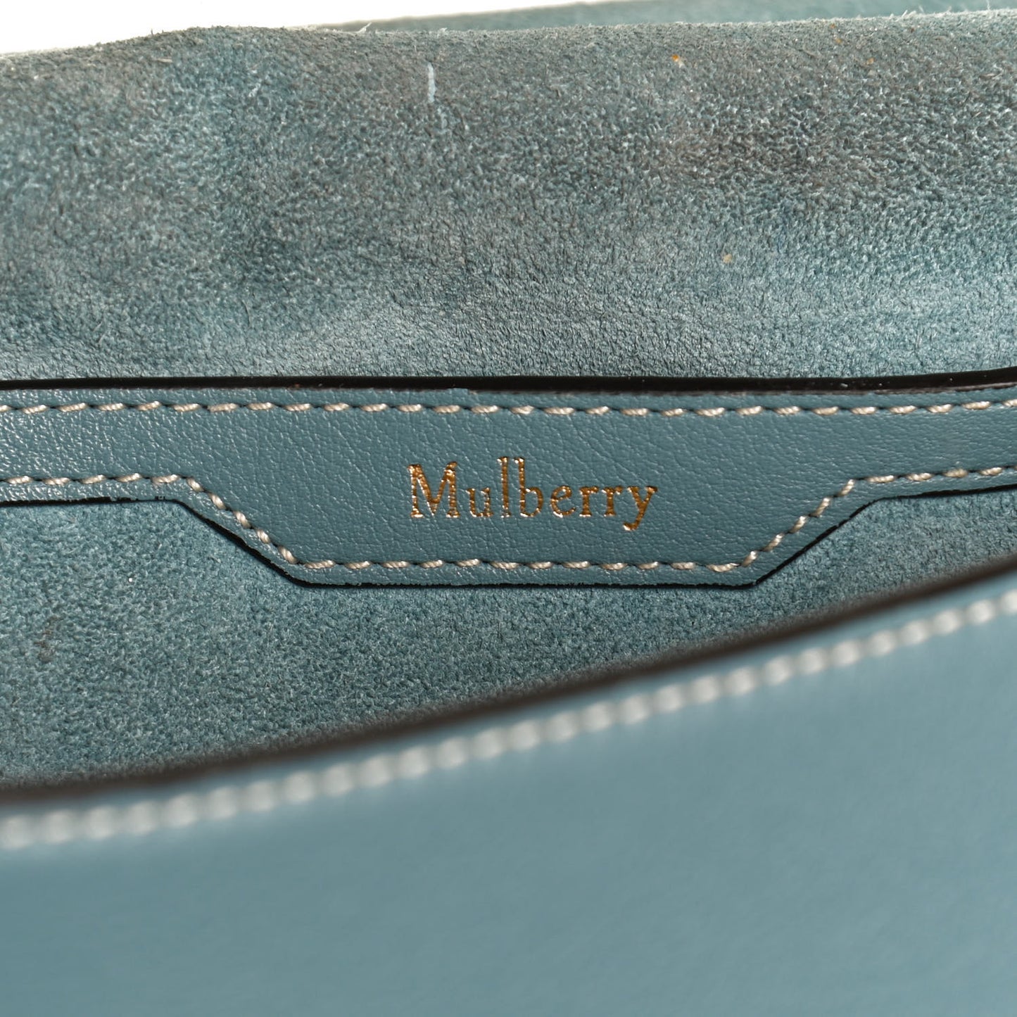 Silky Calfskin Amberley Satchel Blue