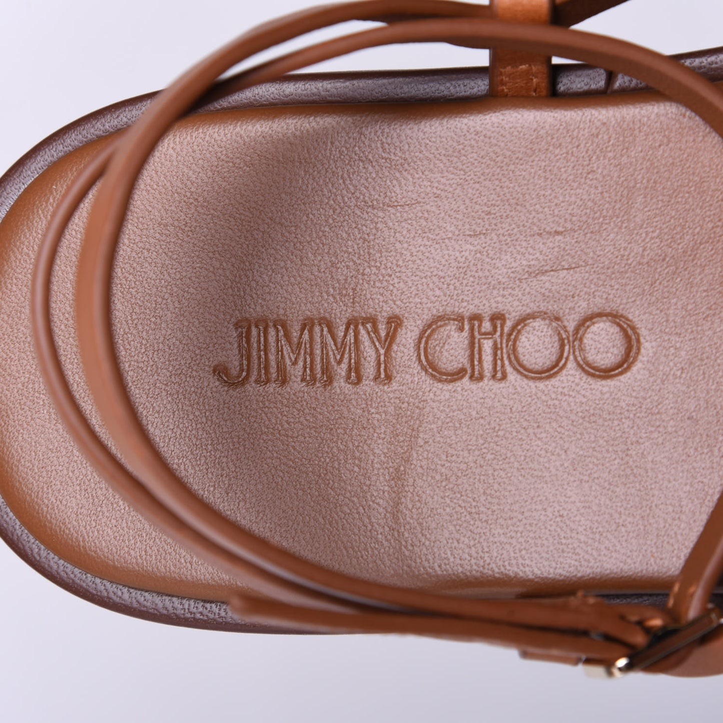 Vachetta Pine Platform Sandals 40.5 Cuoio