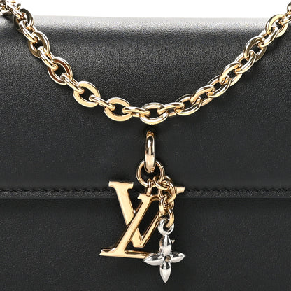 Louis Vuitton Calfskin LV Bloom Wallet On Chain Black 7 of 9