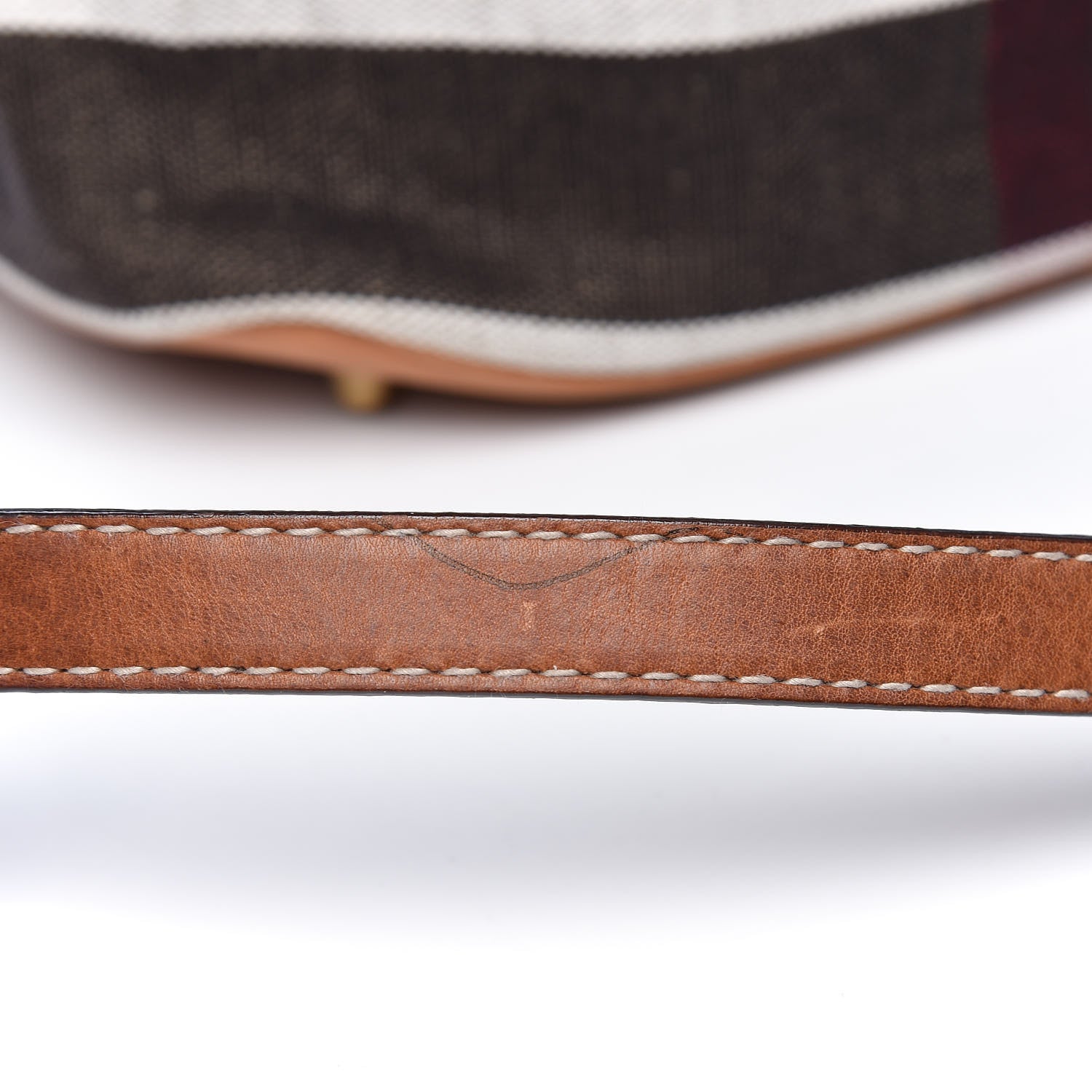 Burberry Canvas Mega Check Medium Ashby Hobo Saddle Brown 16 of 22