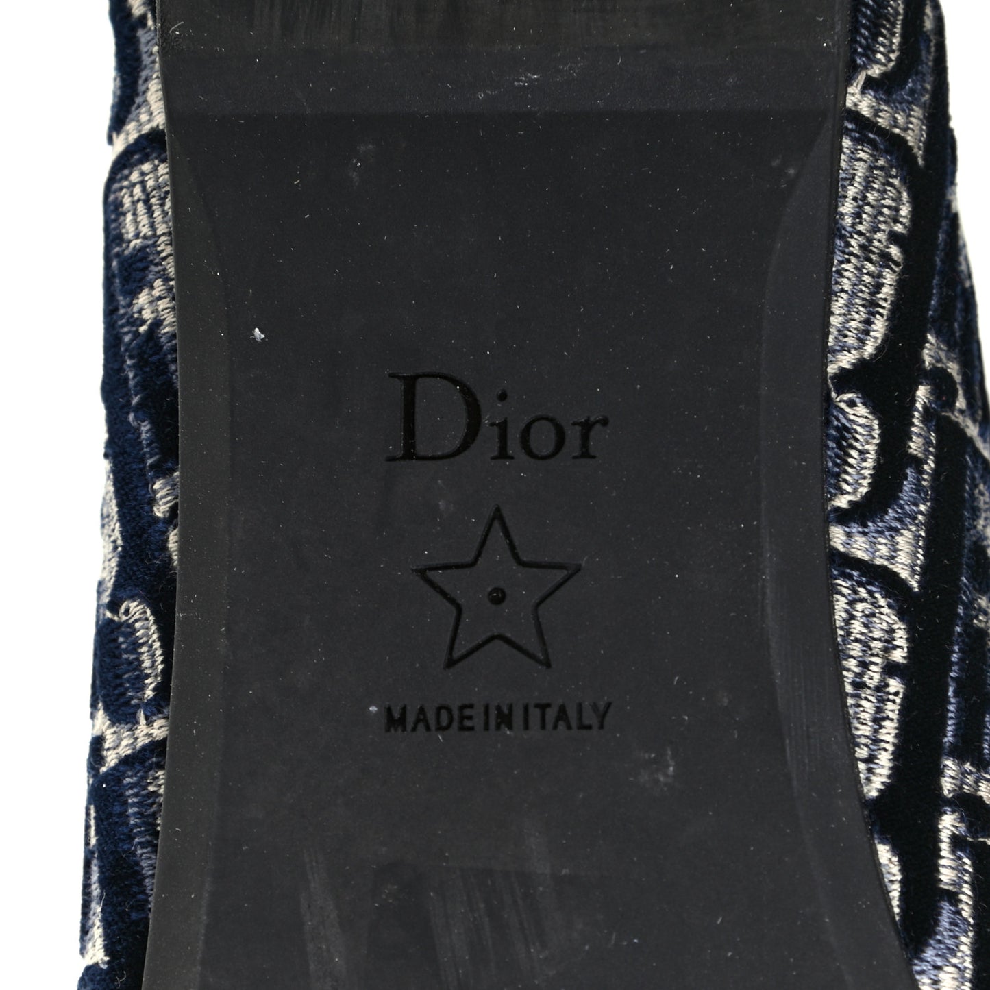 Velvet Oblique Poeme Laced Ballerina Flats 38 Blue