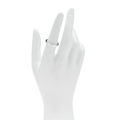 Tiffany Sterling Silver Narrow Notes Ring 54 7 2 of 4