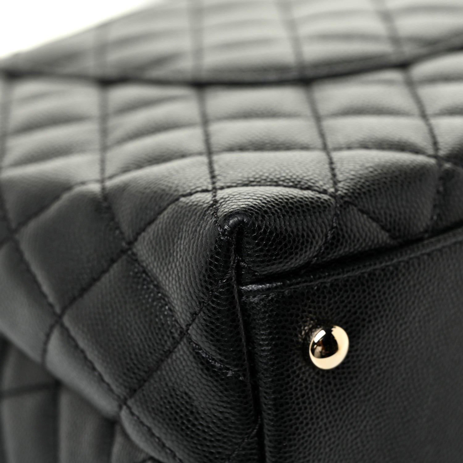 Chanel Caviar Quilted Medium Coco Handle Flap Black 14 of 17