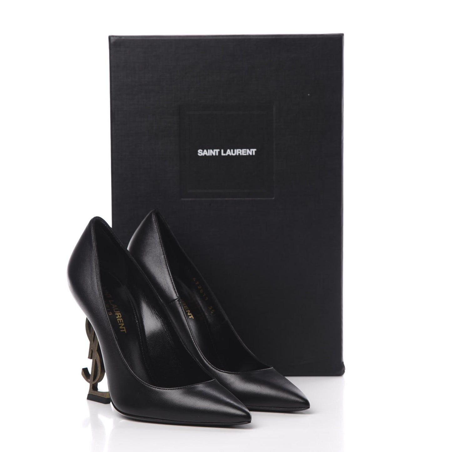 Calfskin Opyum 100 Pumps 35 Black Gold