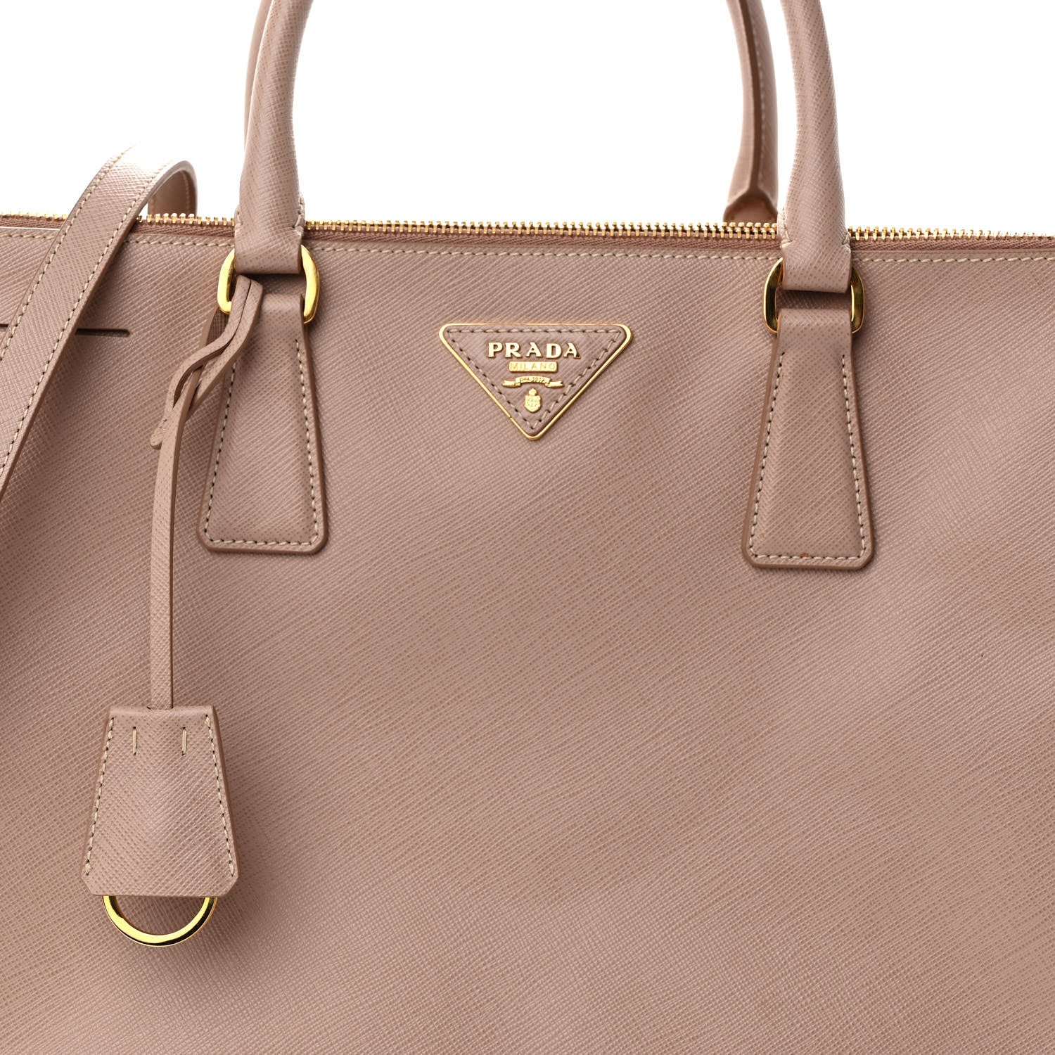 Prada Saffiano Medium Galleria Double Zip Tote Cammeo 7 of 9