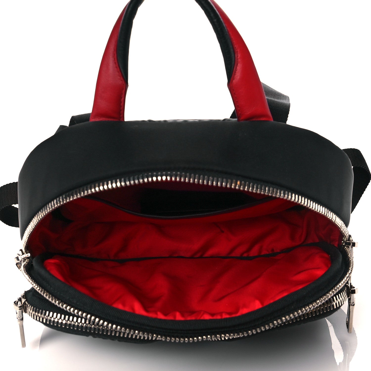 Prada Tessuto Nylon Pocket Top Handle Cargo Backpack Black 4 of 11