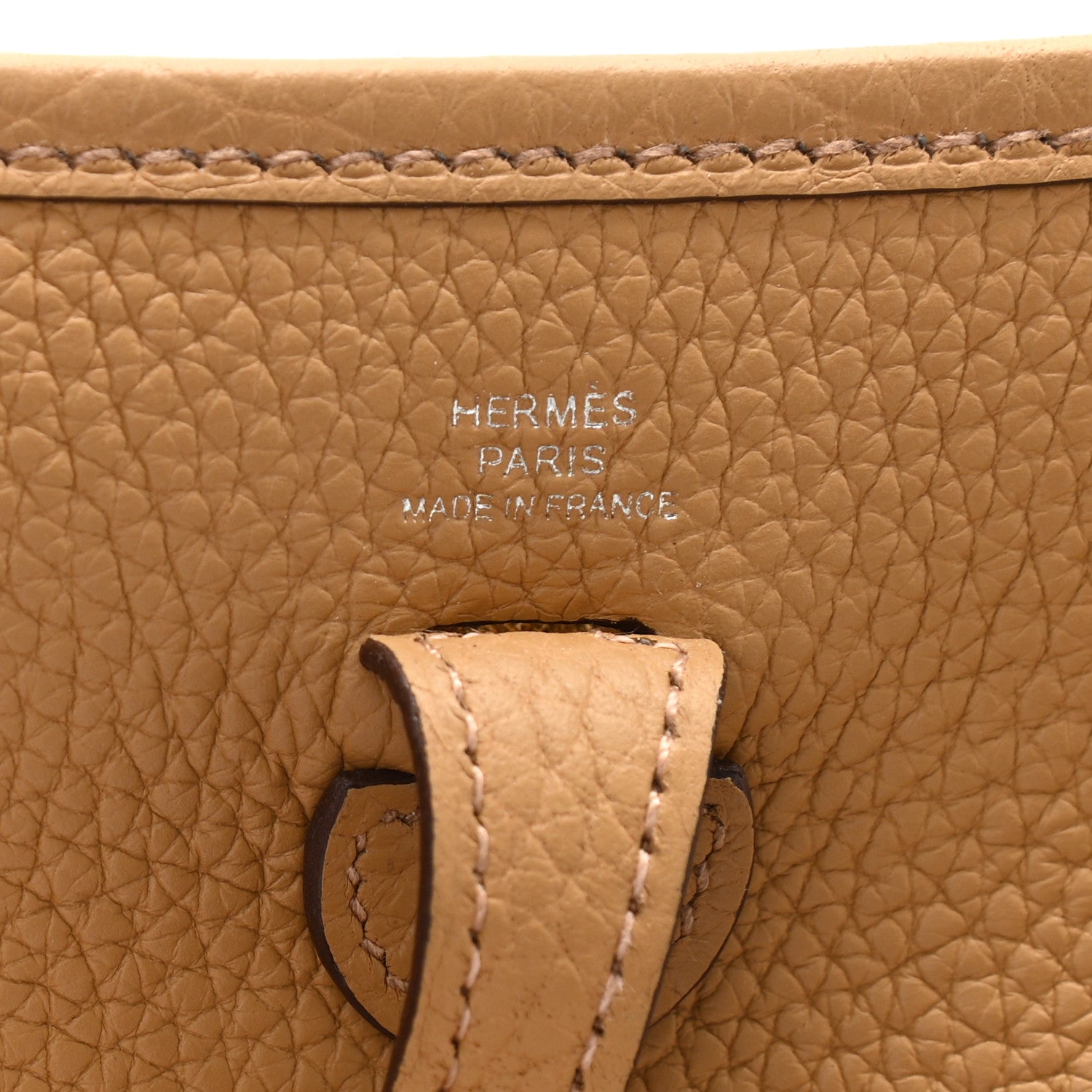 Hermes Taurillon Clemence Evelyne TPM Biscuit 6 of 10