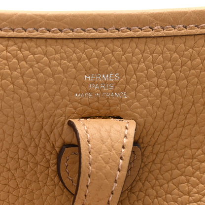 Hermes Taurillon Clemence Evelyne TPM Biscuit 6 of 10