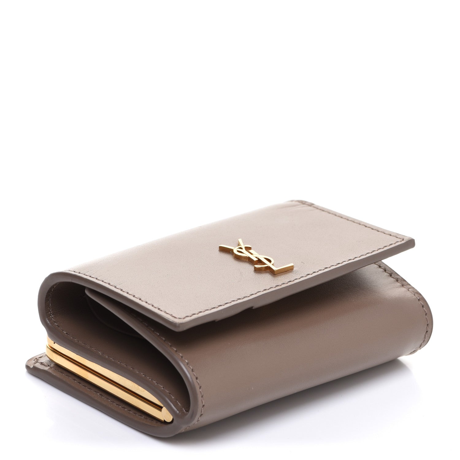 Saint Laurent Smooth Calfskin Monogram Rider Belt Bag Taupe 4 of 10