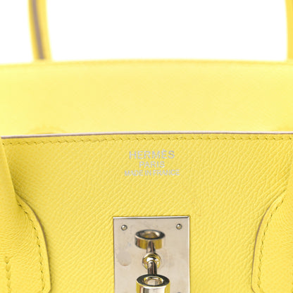 Hermes Epsom Birkin 35 Lime 6 of 12