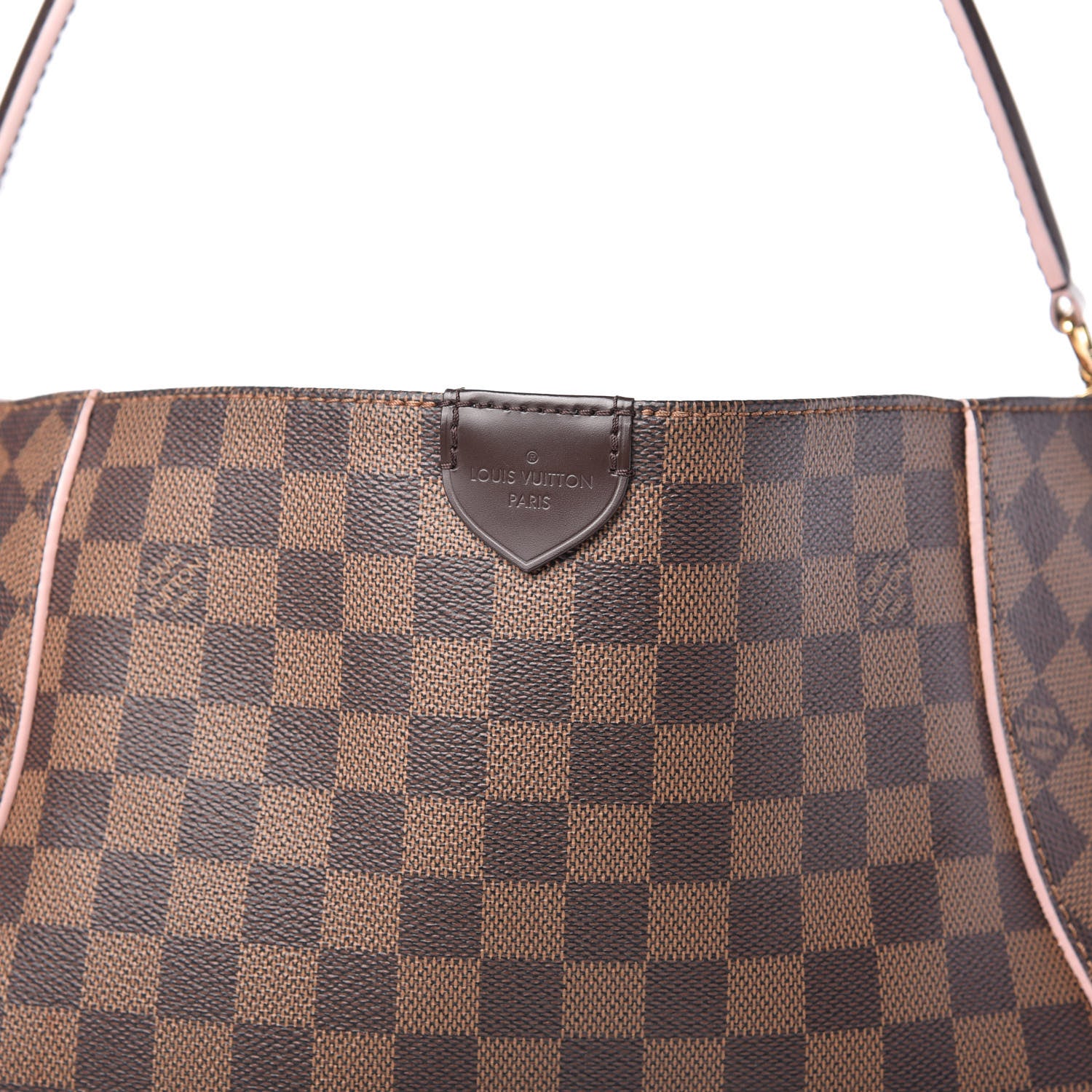 Louis Vuitton Damier Ebene Caissa Hobo Rose Ballerine 10 of 10