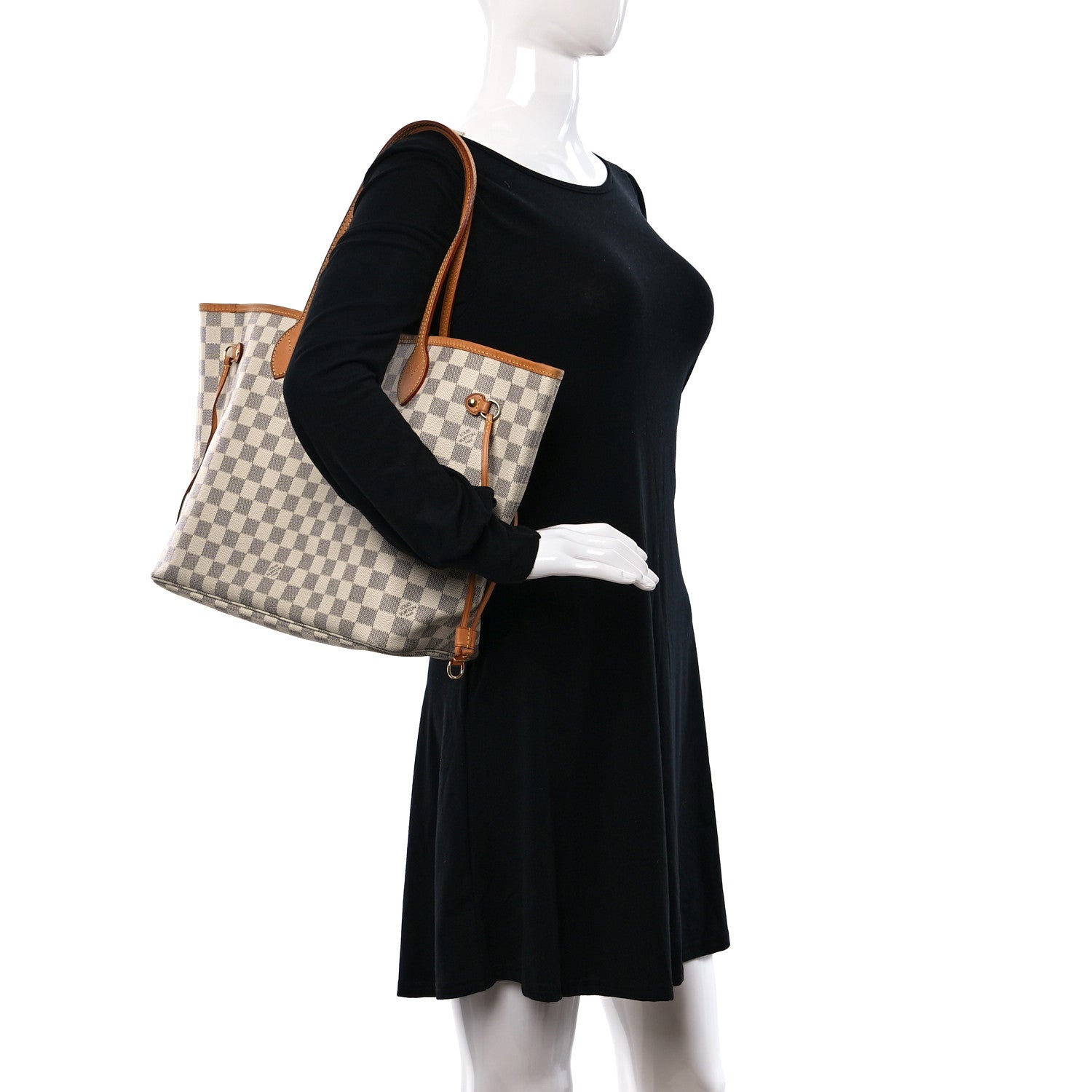 Louis Vuitton Damier Azur Neverfull MM 2 of 9