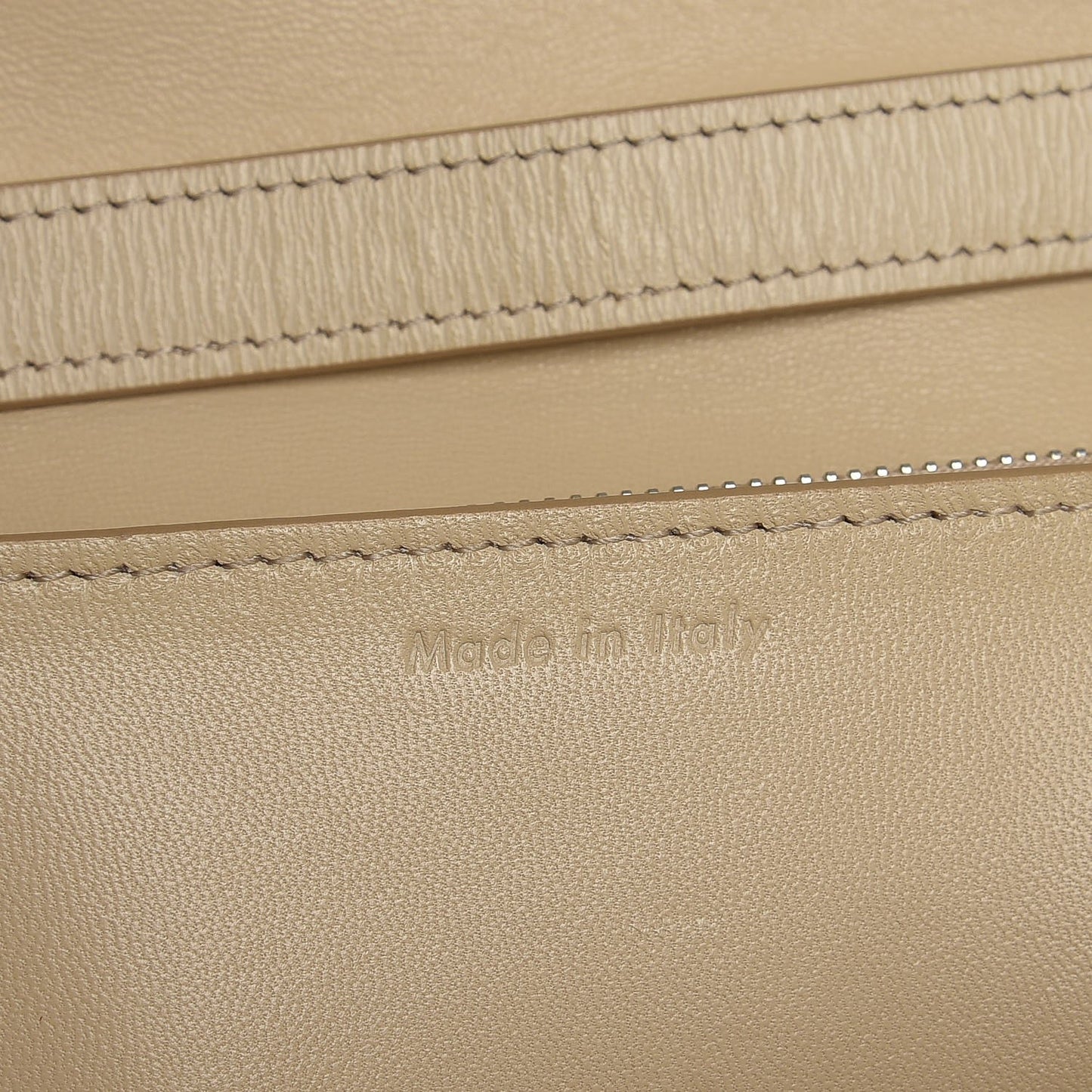 Liege Calfskin Medium Classic Box Flap Bag Cream