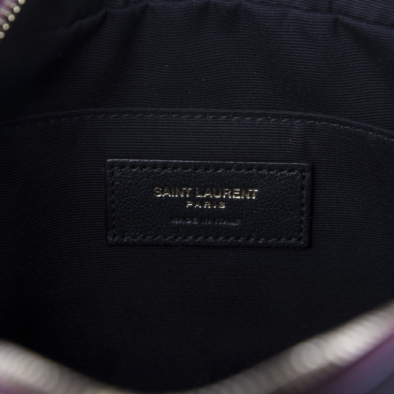 Saint Laurent Calfskin Matelasse Monogram Lou Camera Bag Dark Legion Red 8 of 9